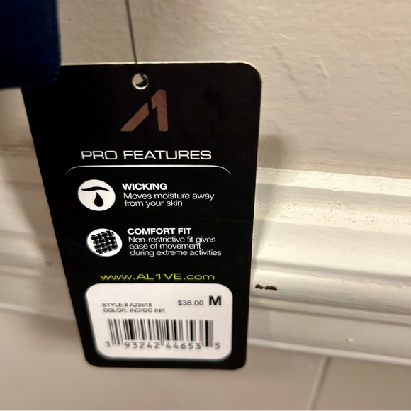 Alive Sz M Blue & Gray Y2K Track Jacket NWT - Picture 3 of 7